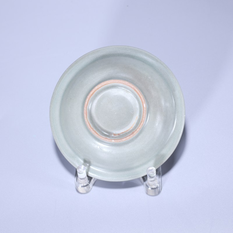 明代 龙泉窑青釉菊瓣洗 - 图3