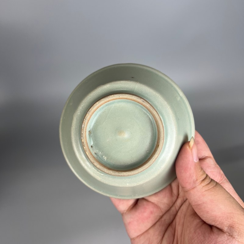 明代 龙泉窑粉青釉直边洗 - 图11