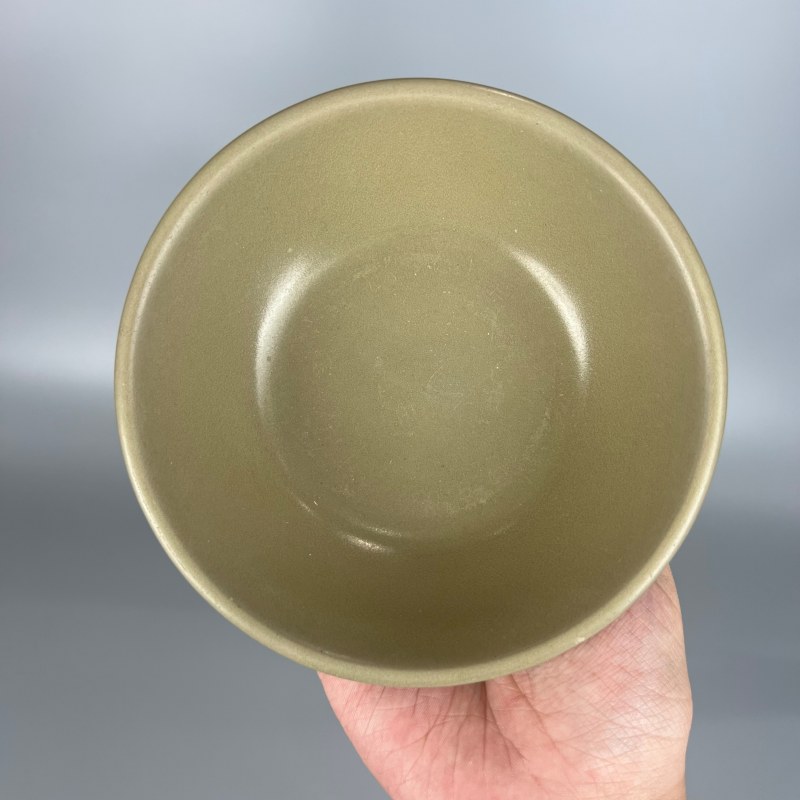 明代 龙泉窑青釉直边洗 - 图5
