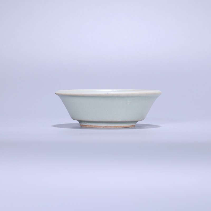 明代 龙泉窑粉青釉直边洗