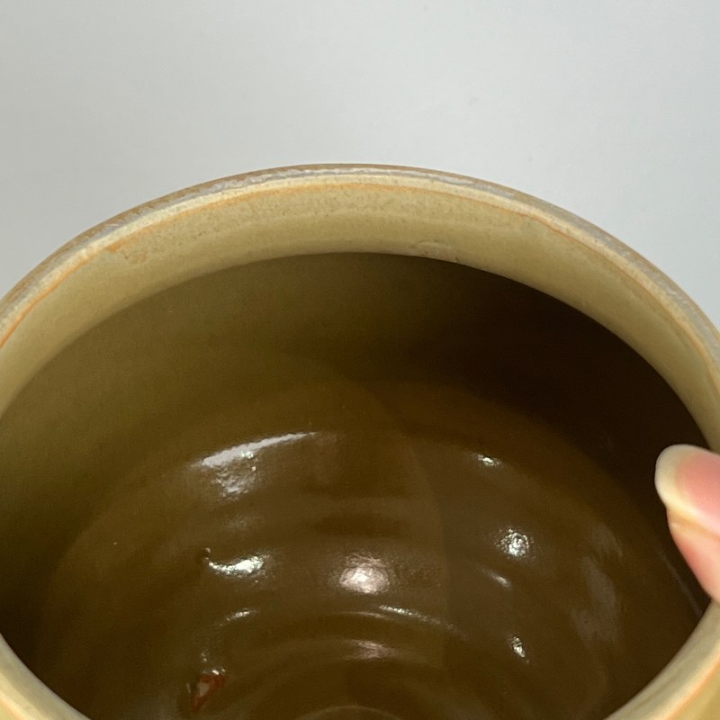 明代 龙泉窑青黄釉罐 - 图6