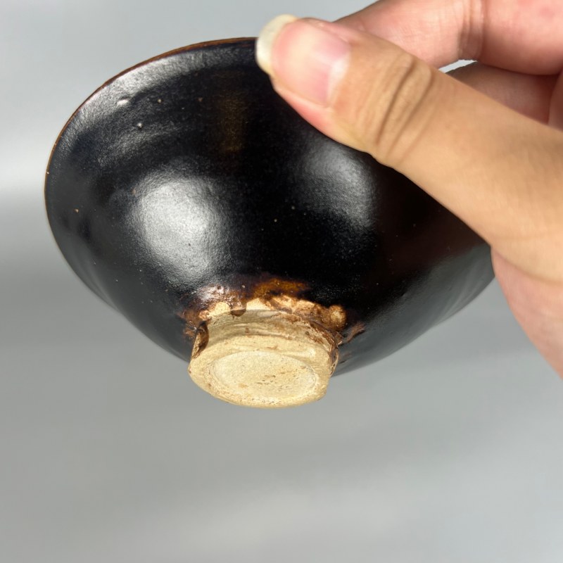 明代 吉州窑黑釉斗笠盏 - 图10