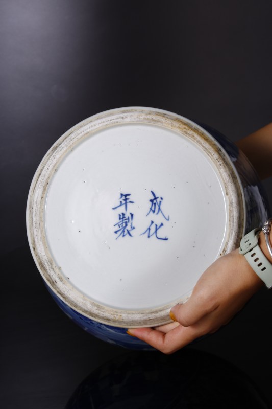 清 铁线描开窗婴戏大罐 - 图2