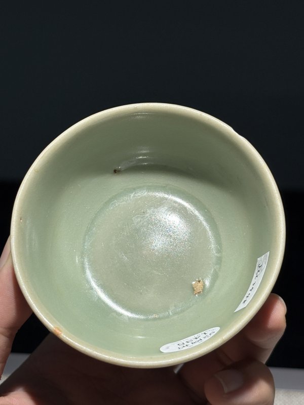元 龙泉青釉茶圆 - 图2