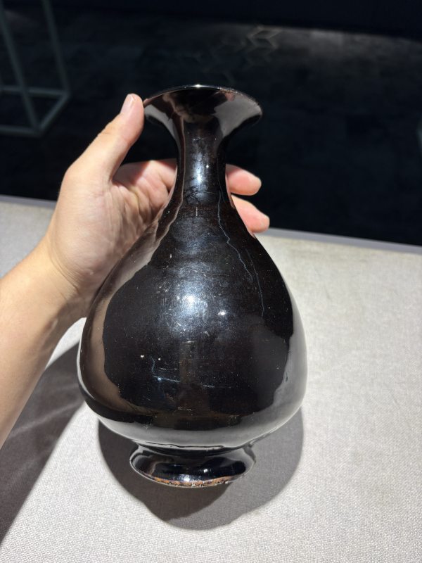 明 乌金釉玉壶春瓶 - 图7