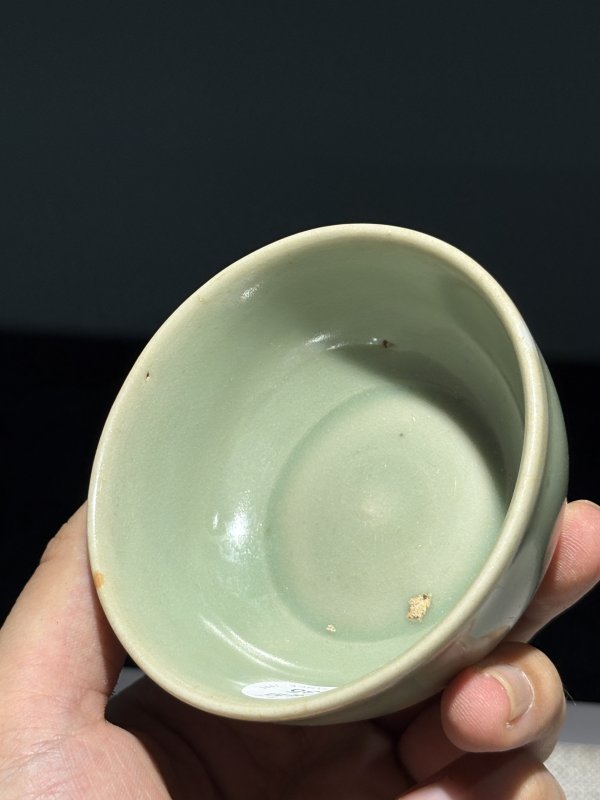 元 龙泉青釉茶圆 - 图3