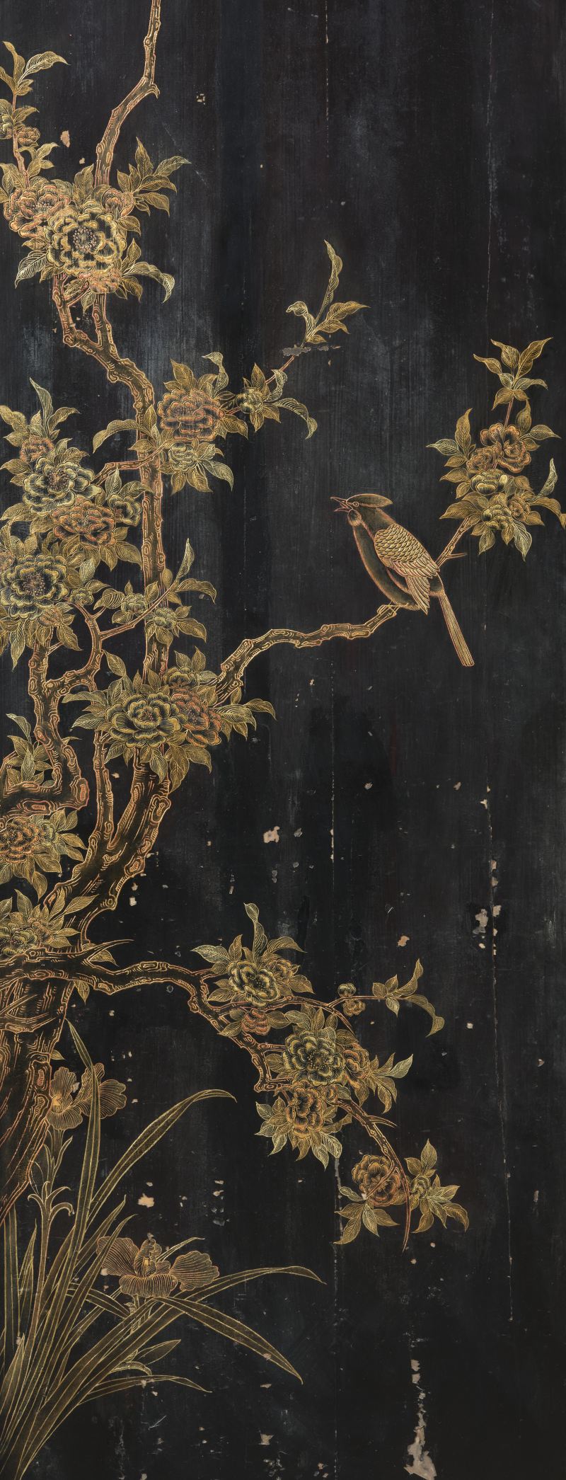 清 黑漆描金龙柜一对 - 图7