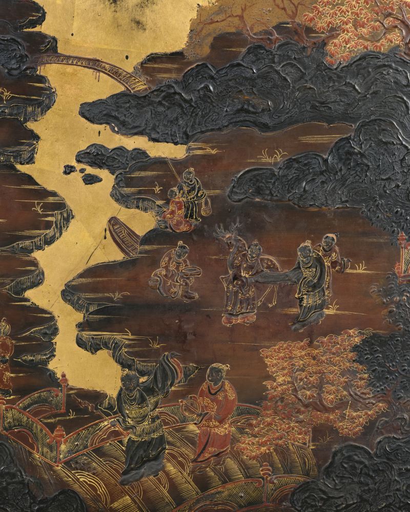 清乾隆 堆漆挂屏 - 图2