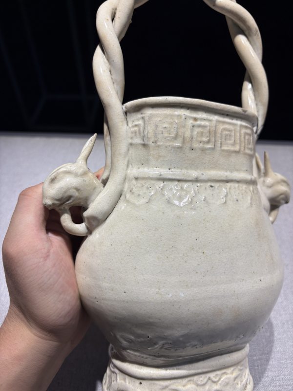 明 仿定釉提梁卣 - 图12