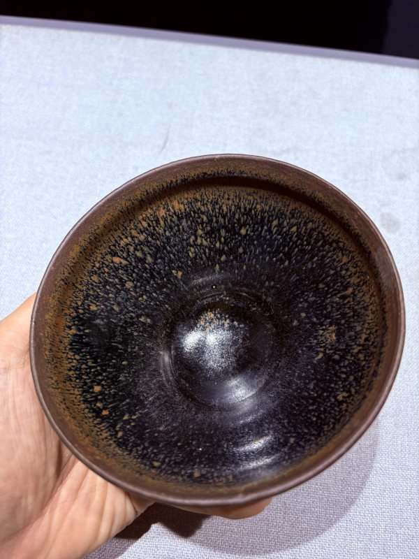明 黑釉油滴盏 - 图6
