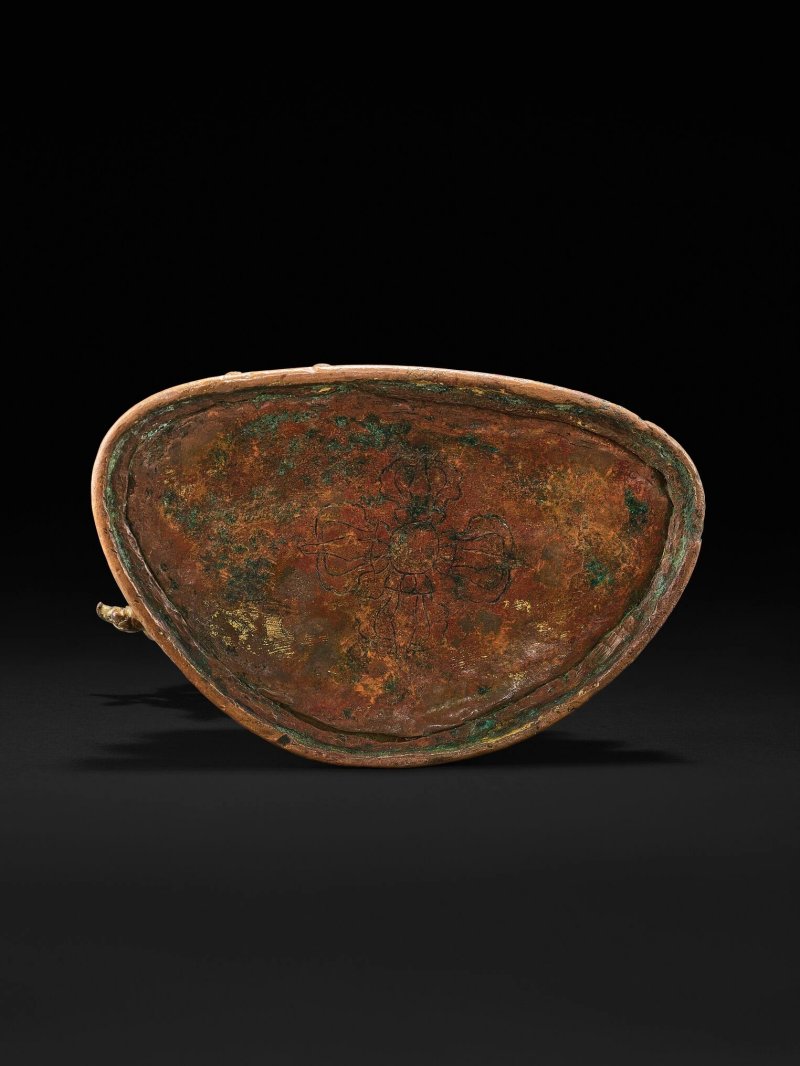 鎏金銅合金金剛總持坐像  或索南堅贊作 西藏中部 約1430年 - 图7