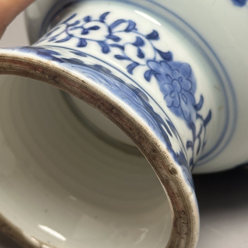 清中期 青花鱼藻纹贡碗 - 图6