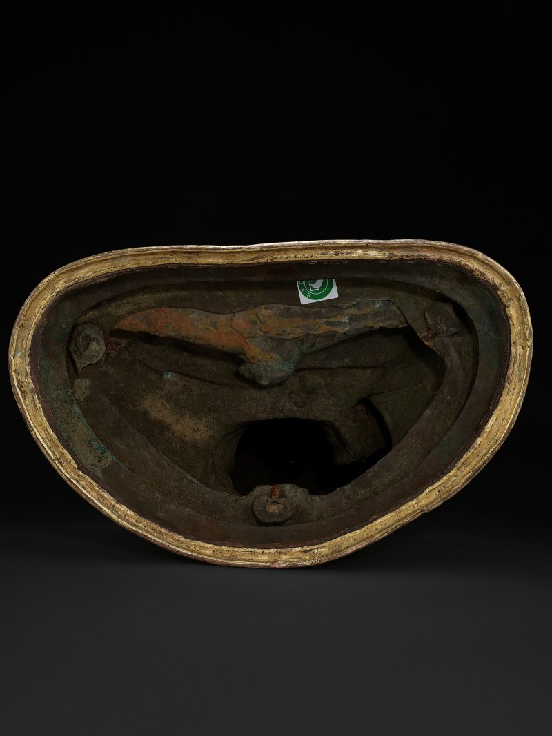 鎏金銅合金阿彌陀佛坐像  或索南堅贊作西藏中部 約1430年 - 图7