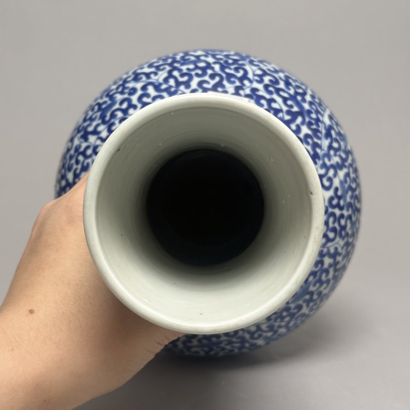 清光绪 青花天球瓶 - 图3