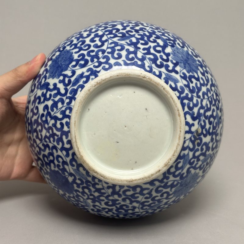 清光绪 青花天球瓶 - 图4