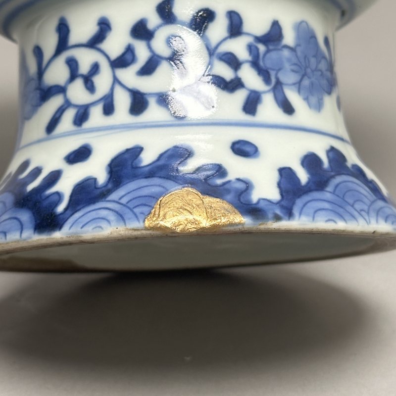 清中期 青花鱼藻纹贡碗 - 图7