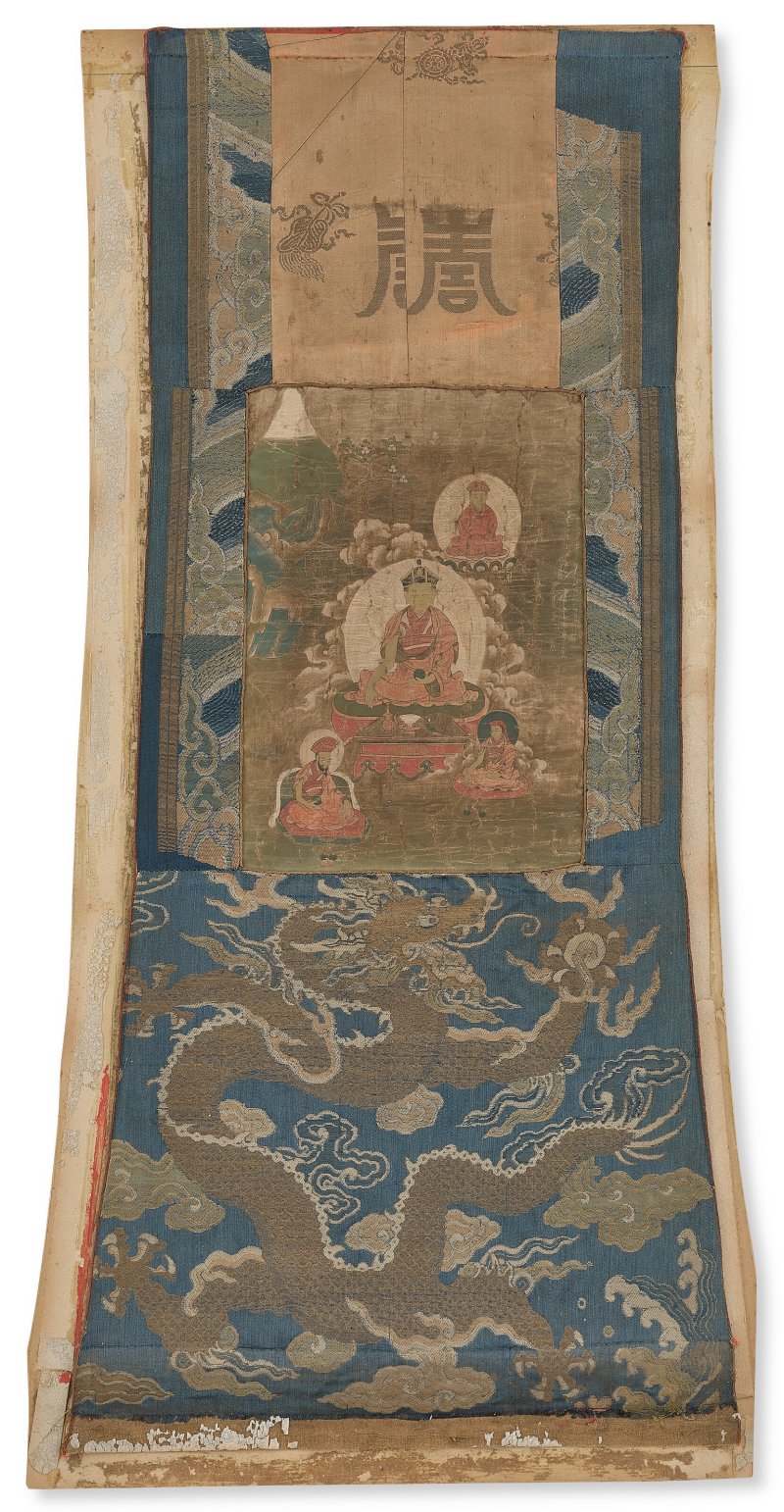 十世噶瑪巴祖師像唐卡  西藏 十七世紀 - 图2