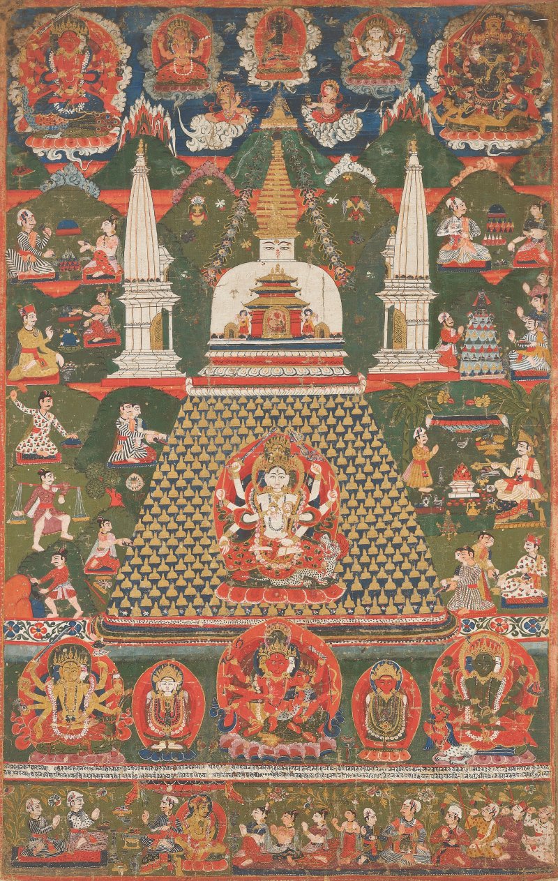 十萬佛塔博巴  尼泊爾 題記紀年1807年