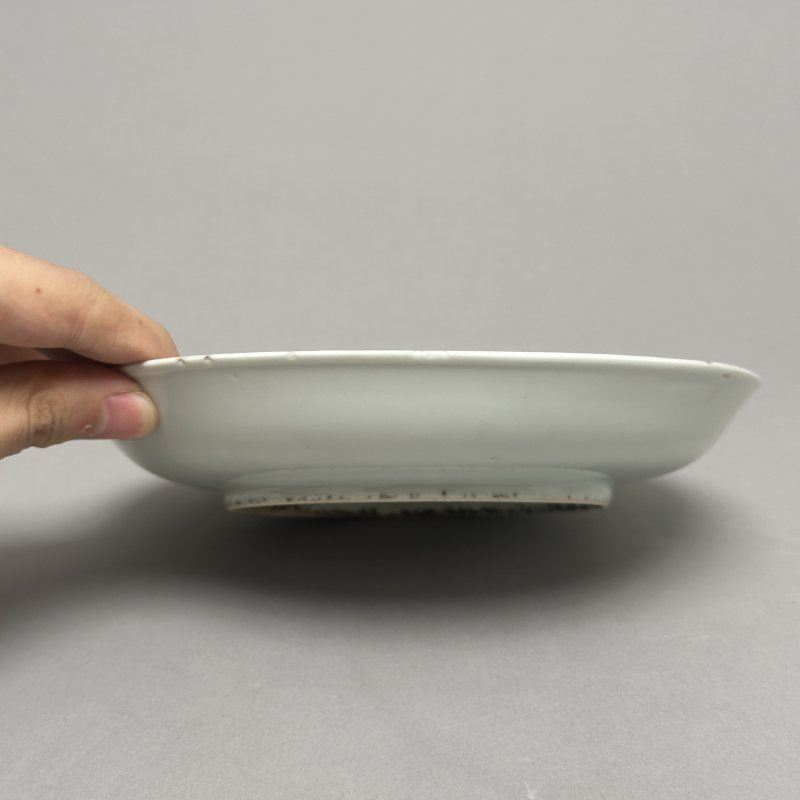 清光绪 粉彩花卉纹盘 - 图3