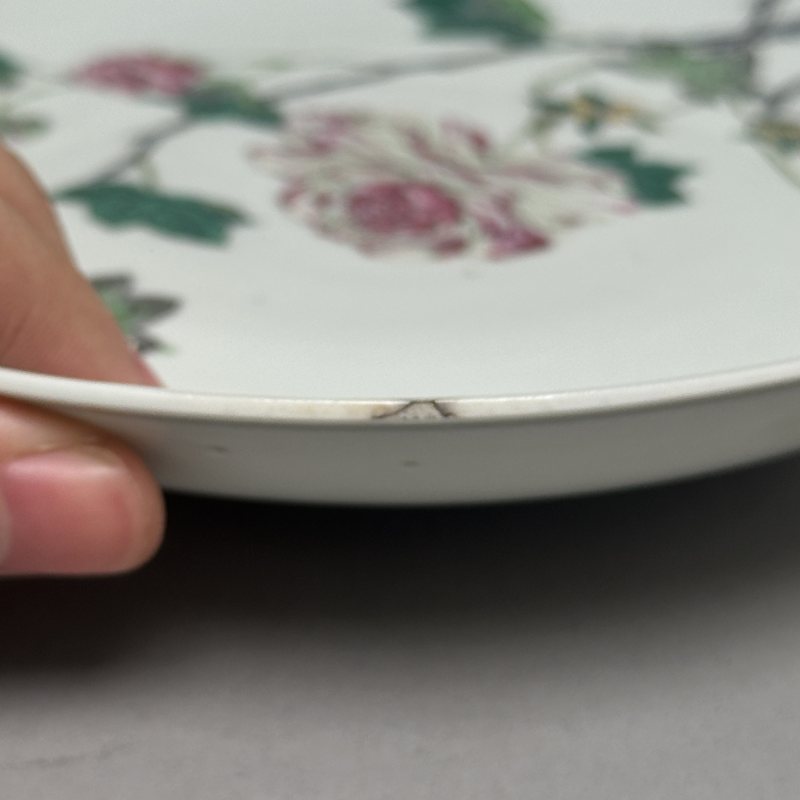 清光绪 粉彩花卉纹盘 - 图6