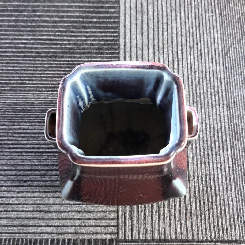清光绪 窑变釉杏园贯耳瓶 - 图6