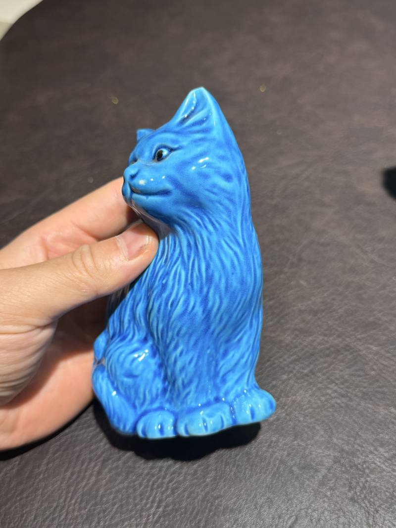 解放初期 猫塑像摆件一组4件 - 图14