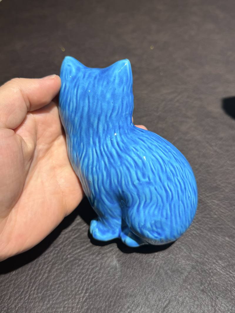 解放初期 猫塑像摆件一组4件 - 图16