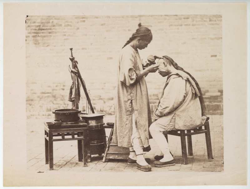 1870年代 威廉·桑德斯 剃头匠 - 图1