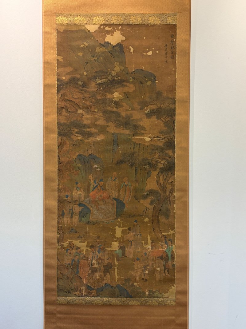 （傳）唐寅 維摩説法圖 設色絹本 立軸 | ATTRIBUTED TO TANG YIN (1470-1524) - 图7