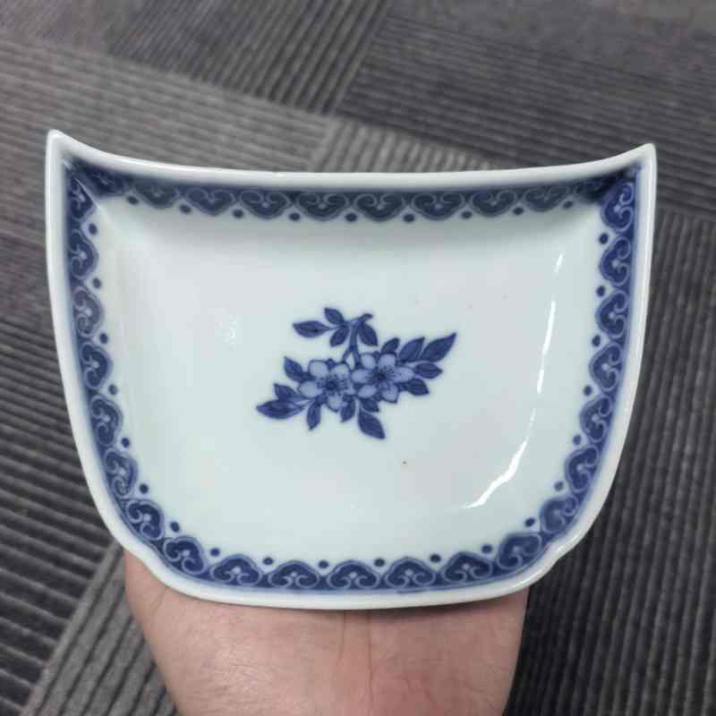 清道光 青花婴戏图洗 - 图6
