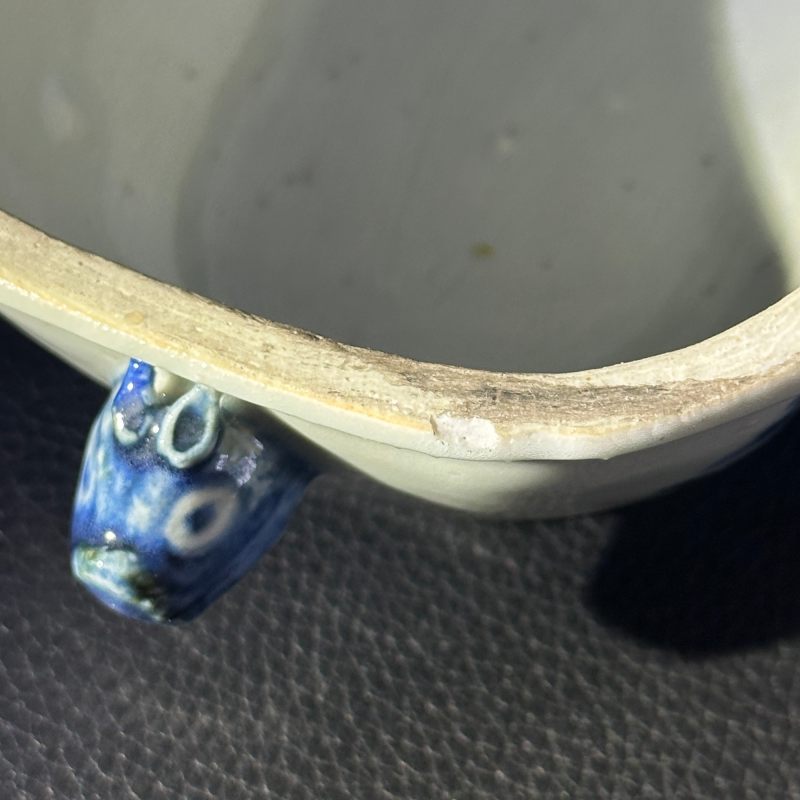 清乾隆 青花山水人物盖锅 - 图21