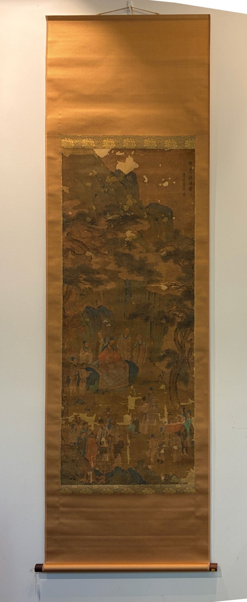 （傳）唐寅 維摩説法圖 設色絹本 立軸 | ATTRIBUTED TO TANG YIN (1470-1524) - 图8