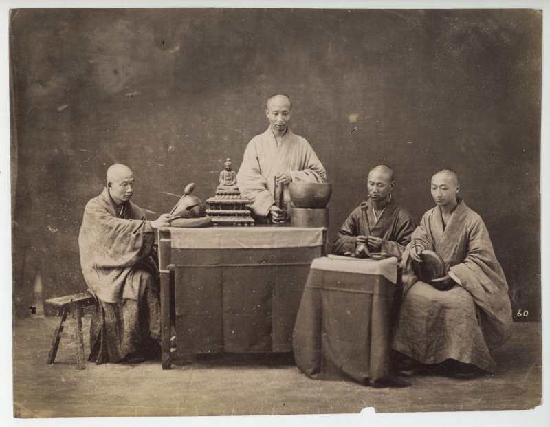 1870年代 威廉·桑德斯 上海念经僧人 - 图2