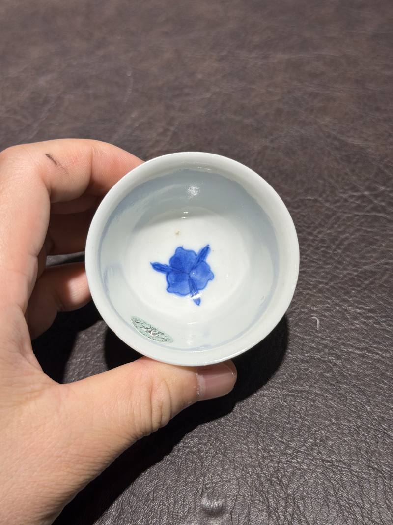 清中期 青花花卉纹杯一组6件 - 图36