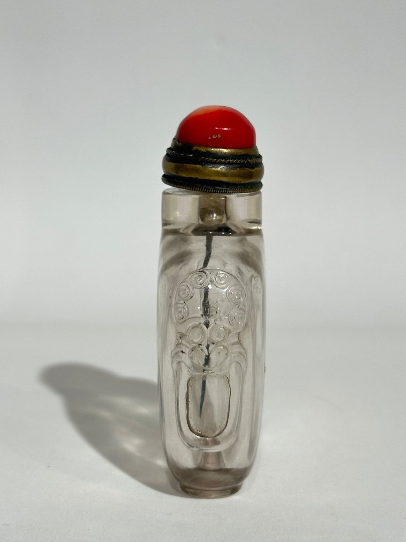 清十八/十九世紀 水晶鋪首銜環鼻煙壺 | A ROCK CRYSTAL SNUFF BOTTLE - 图7