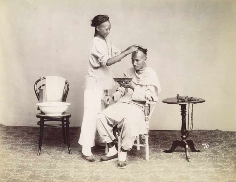 1870年代 理发 - 图1