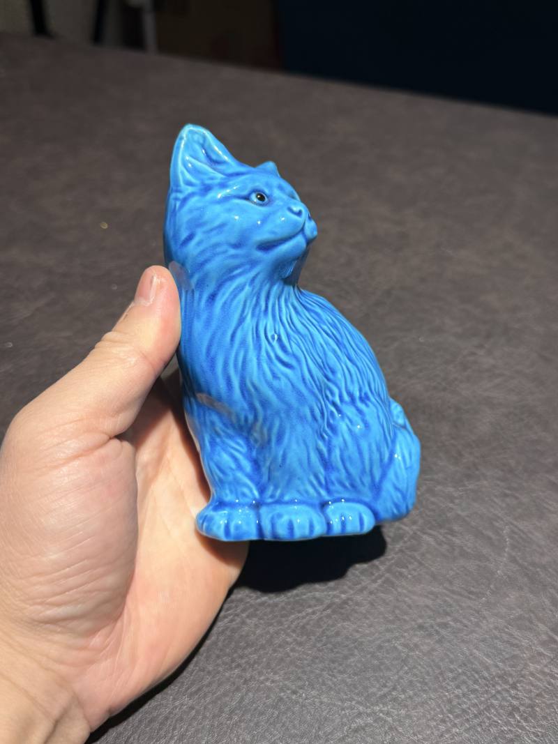 解放初期 猫塑像摆件一组4件 - 图20