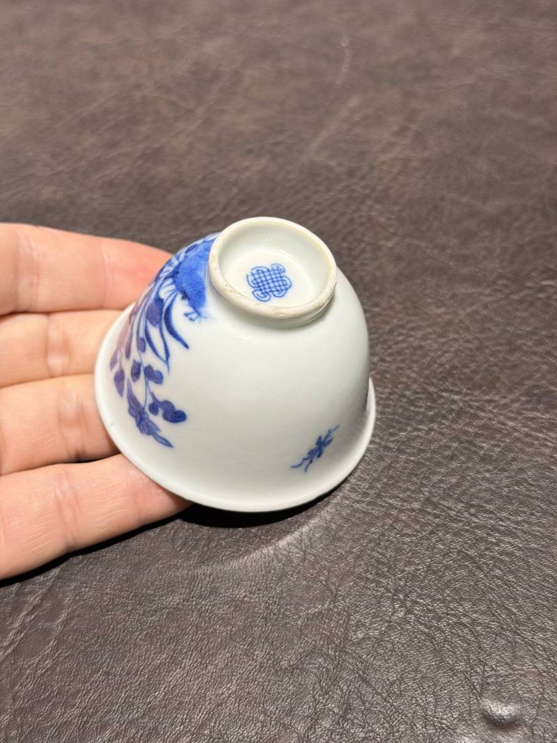 清中期 青花花卉纹杯一组6件 - 图37