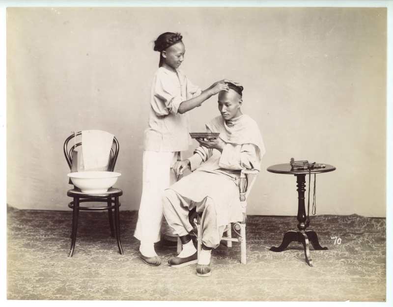 1870年代 理发 - 图2