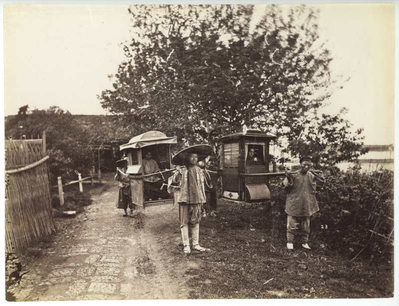 1870年代 威廉·桑德斯 抬轿 - 图2