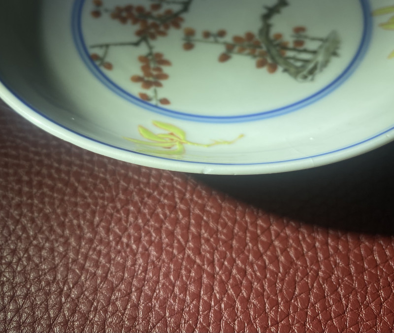 清光绪 粉彩梅花纹盘 - 图11