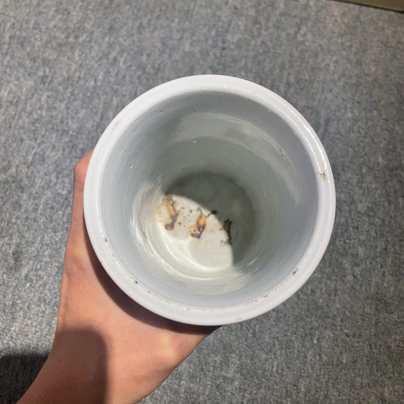 清康熙 青花博古纹笔筒 - 图16