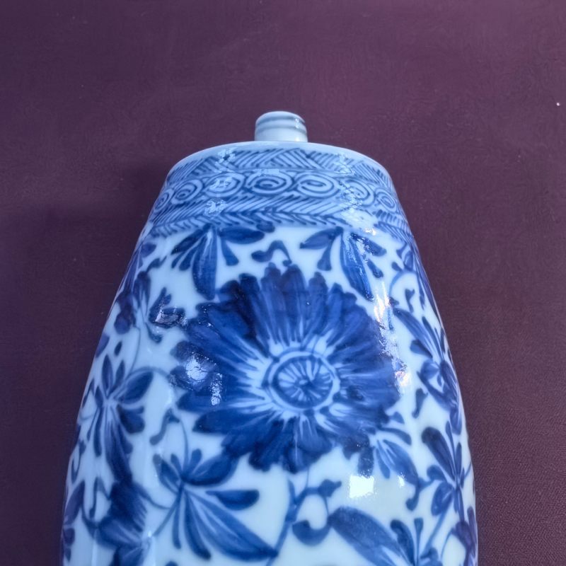 清晚期 青花缠枝花卉纹砚滴 - 图7