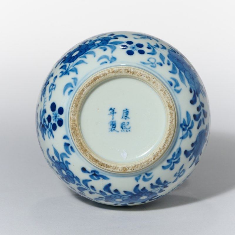 清晚期 青花花鸟纹福禄千秋瓶 - 图4