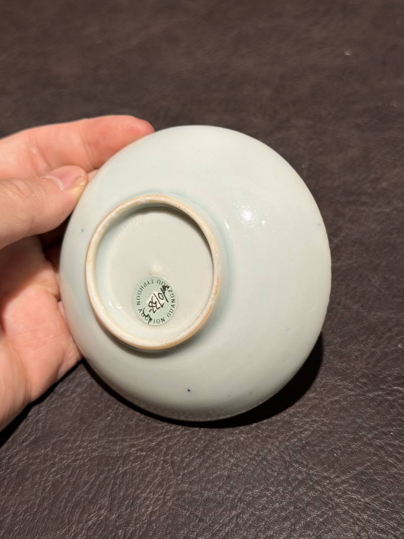 清顺治 青花“一叶知秋”小碟 - 图6