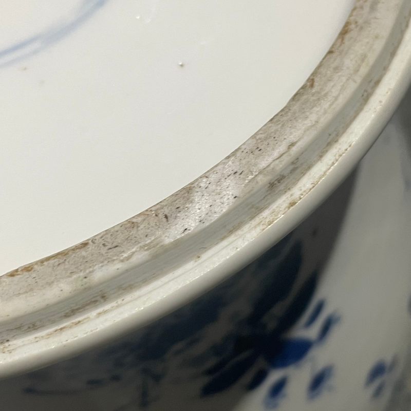 清康熙 青花花卉纹将军罐 - 图18