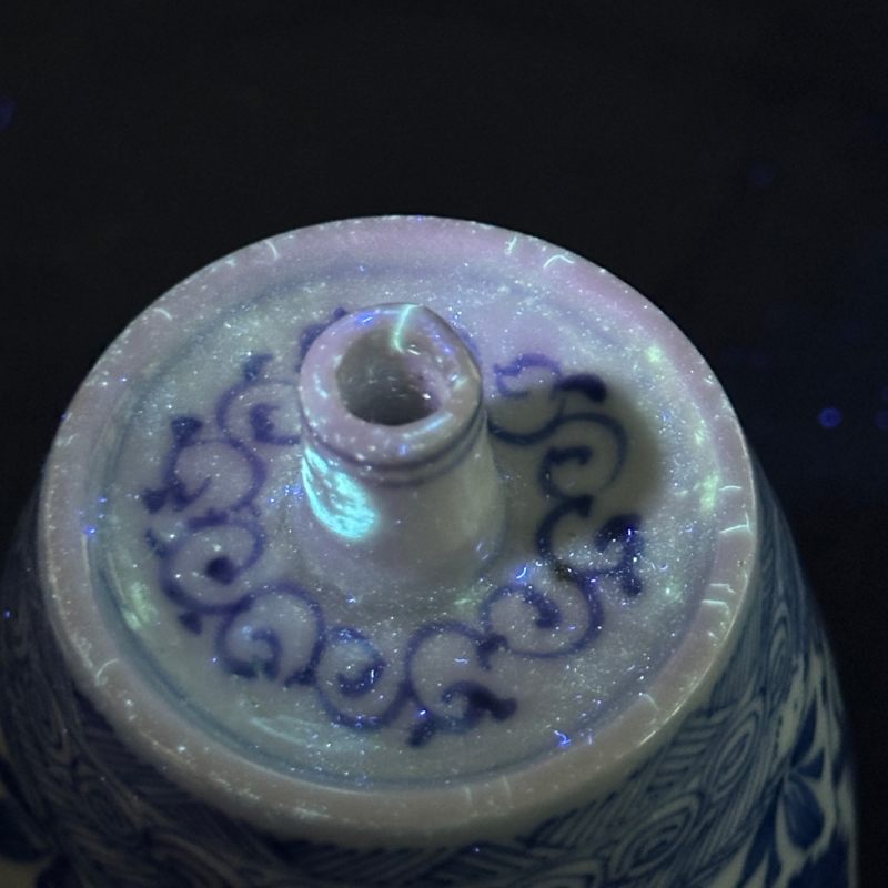 清晚期 青花缠枝花卉纹砚滴 - 图12