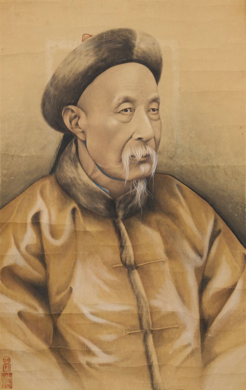 佚名 李鴻章像 設色紙本 立軸（天杆地杆缺失） | ANONYMOUS (LATE QING DYNASTY)