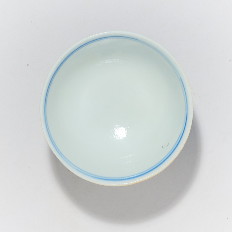 清宣统 青花蚕食图茶园 - 图4