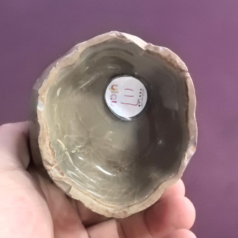明 龙泉仿哥釉六角杯 - 图9